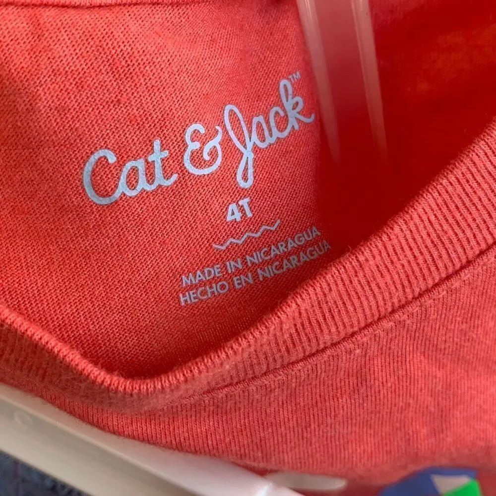 Take 50% OFF- Cat & Jack  2pcs Dream Big T-Shirt and shorts, Size-4T